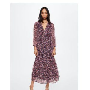 Mango Floral Print Dress